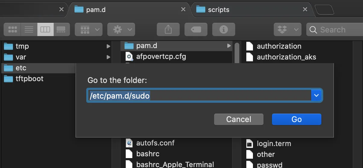 Open sudo file via Finder to edit on a graphical text editor Open sudo File via Finder